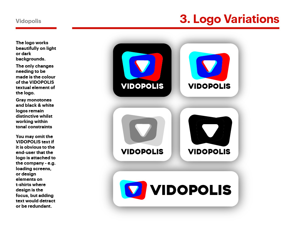 Vidopolis - Logo Variations